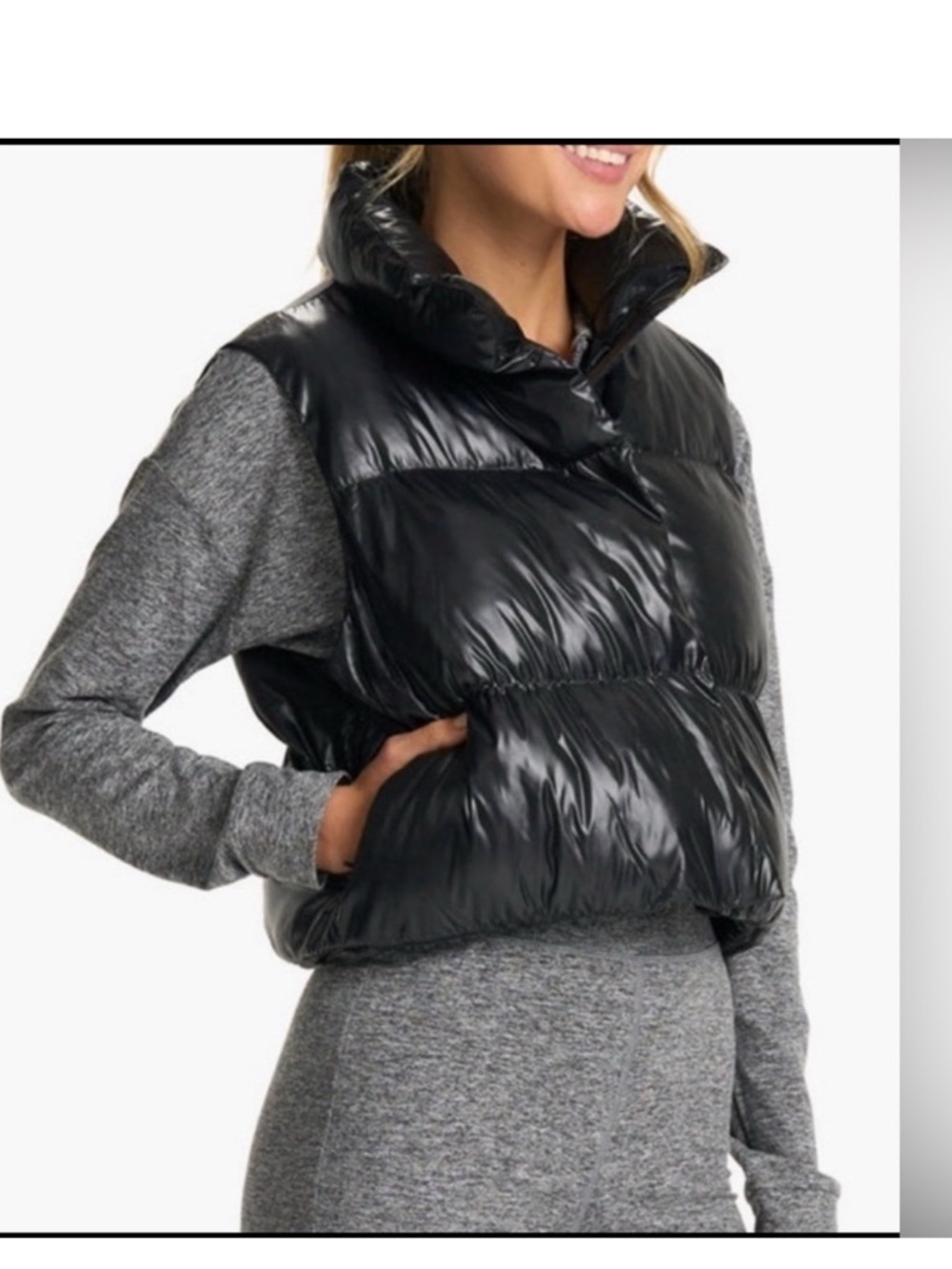 Vuori Hudson Insulated Crop Vest.